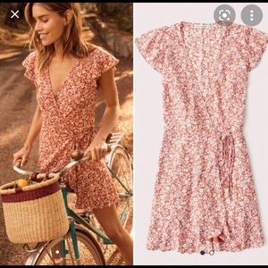 Abercrombie and Fitch Floral Wrap Dress